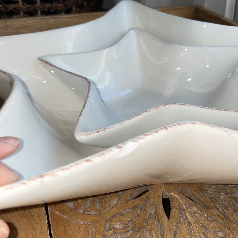 POTTERY BARN Set of 2 Rustic Star 🌟 Shaped Serving Dishes - Picture 13 of 15